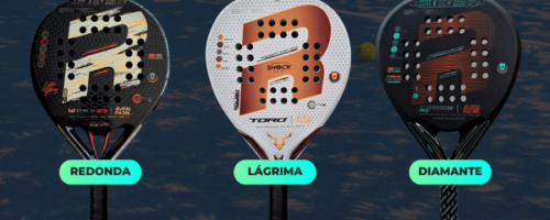 Forma de paleta de padel